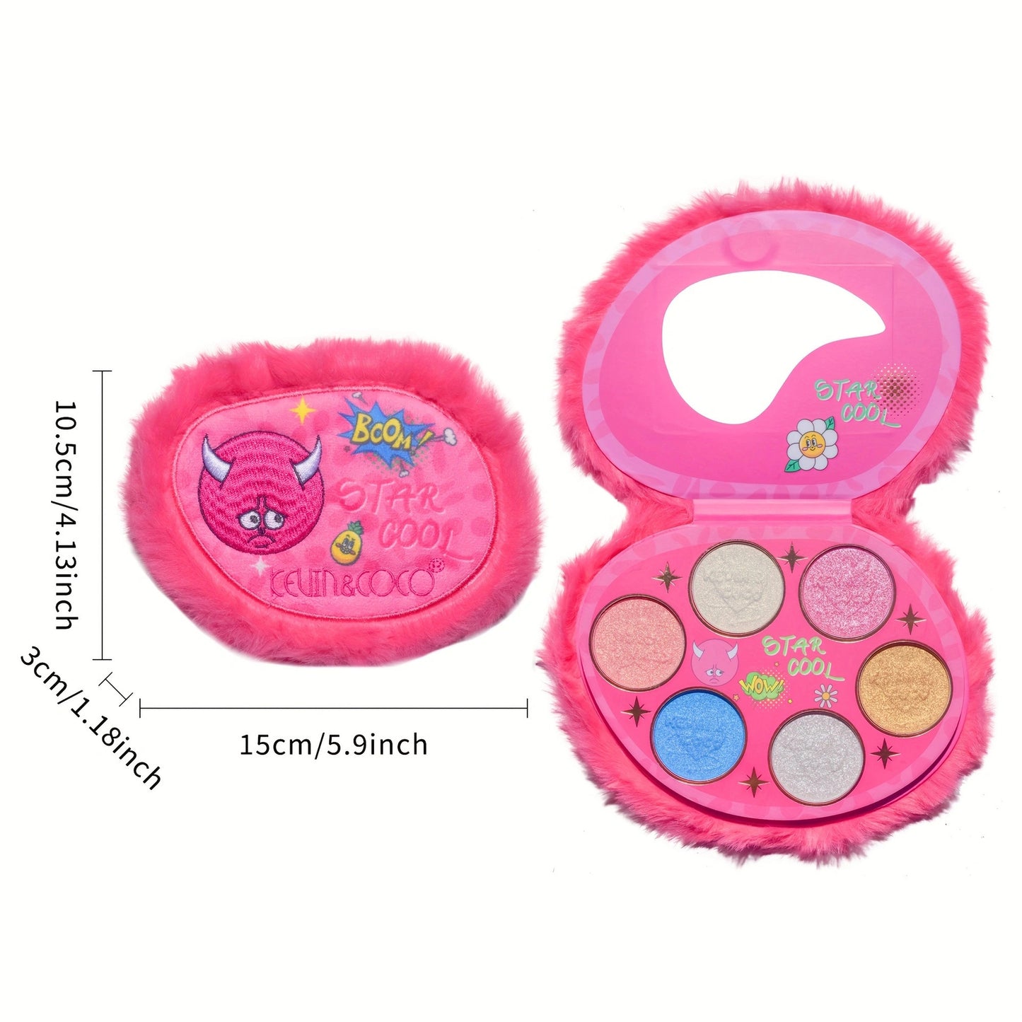KEVIN & COCO 6-color plush highlight, plush packaging is cute and good-looking, high value
