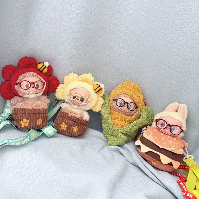 Baby clothes 17cm pendant blind box Labubu clothes Labubu doll for corn potted plant takeout bag cute and cute