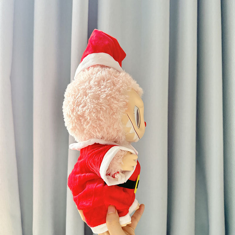 38Cm Labubu plush doll dress for Labubu doll MOKOKO Sweetheart Christmas onesie set