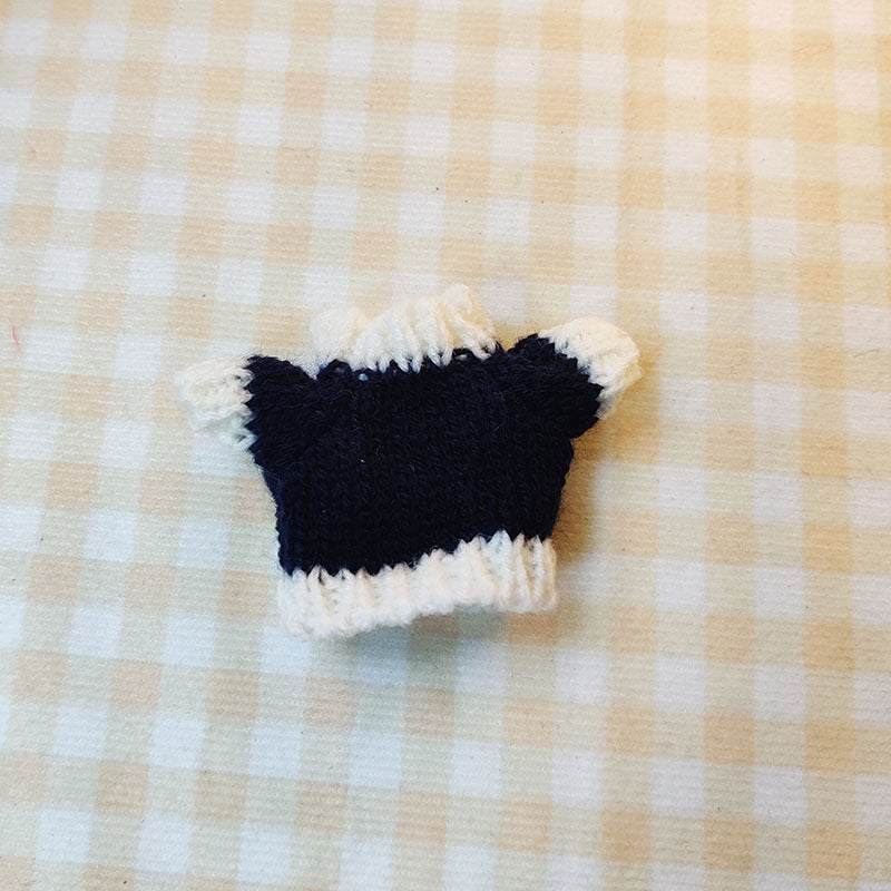 17Cm blind box rabub sweater pants macaron labubu pendant doll knitted sweater new year sweater cute
