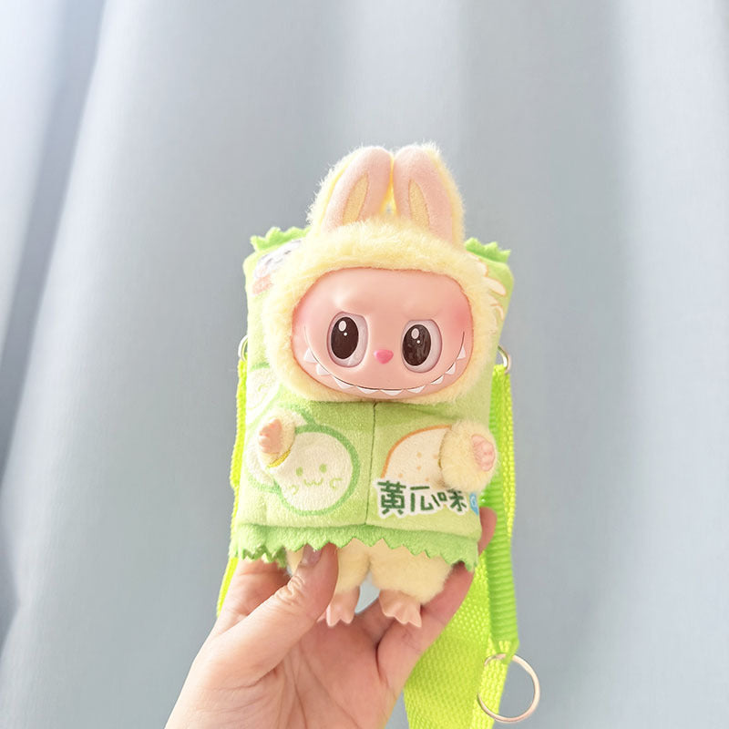 Baby clothes 17cm pendant blind box Labubu clothes Labubu doll for corn potted plant takeout bag cute and cute