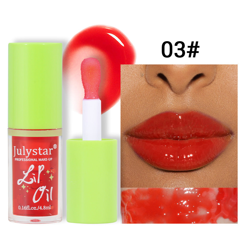 Beauty Lasting Moisturizing Transparent Water Light Lip Oil Moisturizing Dudu Lip Fruit Flavor Mirror Lip Gloss