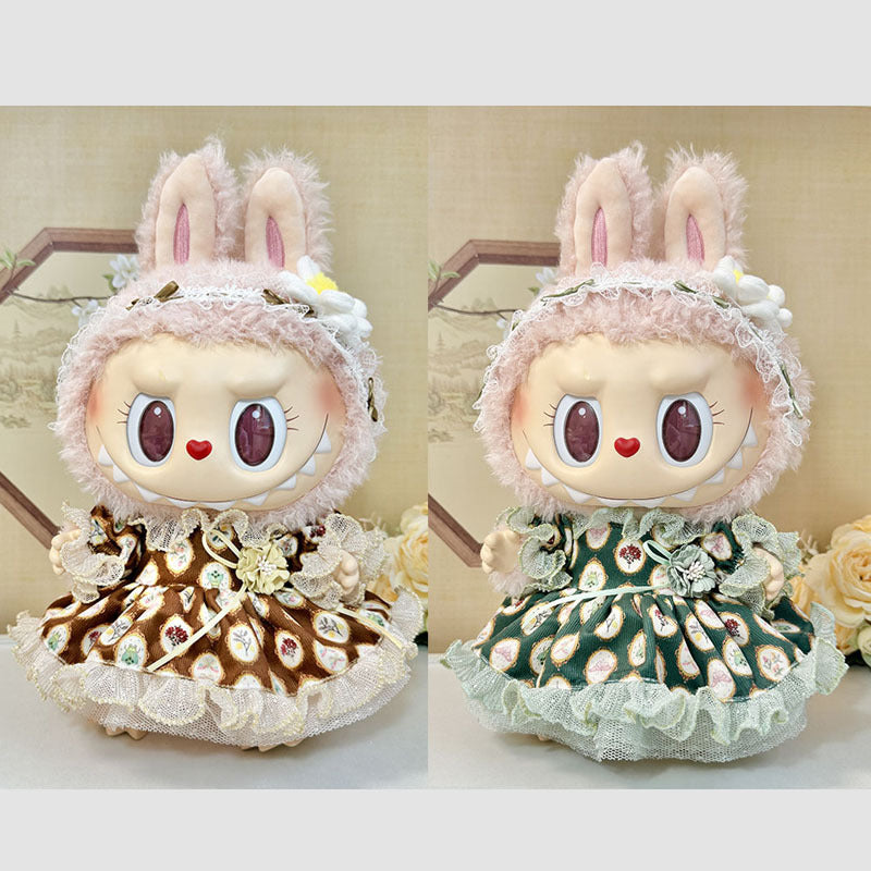 38Cm Labubu plush doll dress for Labubu doll dress MOKOKO Xixi princess dress