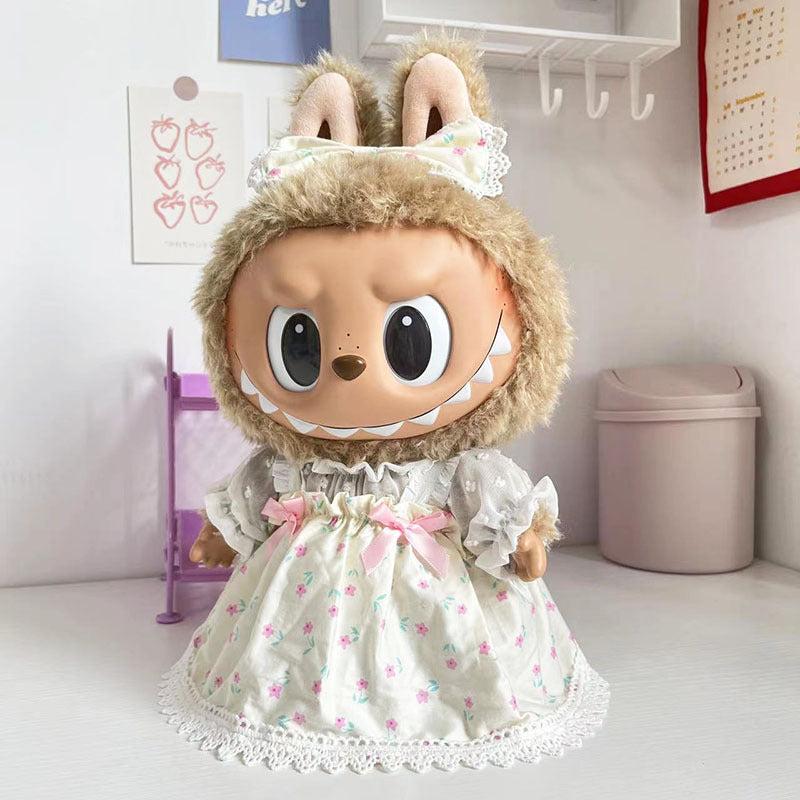 38Cm Labubu Plush Doll Clothes New Labubu Time to Chill Doll Clothes