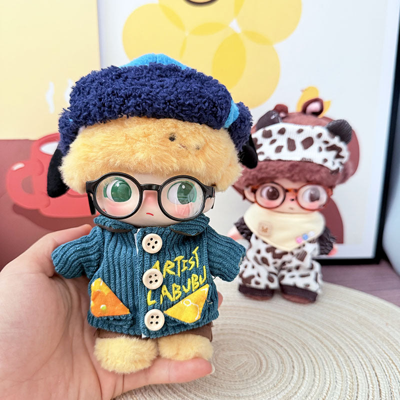 POP MART plush pendant DIMOO vinyl clothes Brutova clothes literary blue wind cocoa ranch set