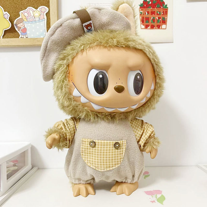 38Cm Labubu Vinyl Plush Doll Labubu Time to Chill Doll Dinosaur onesie