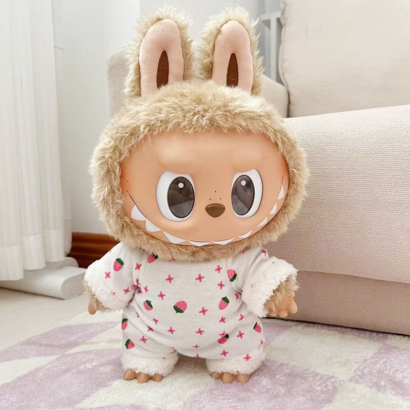 38Cm Labubu Vinyl Plush Doll Labubu Time to Chill Doll Dinosaur onesie