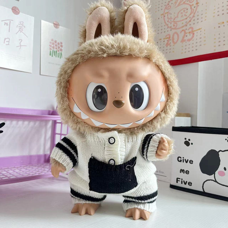 38Cm Labubu Plush Doll Clothes New Labubu Time to Chill Doll Clothes