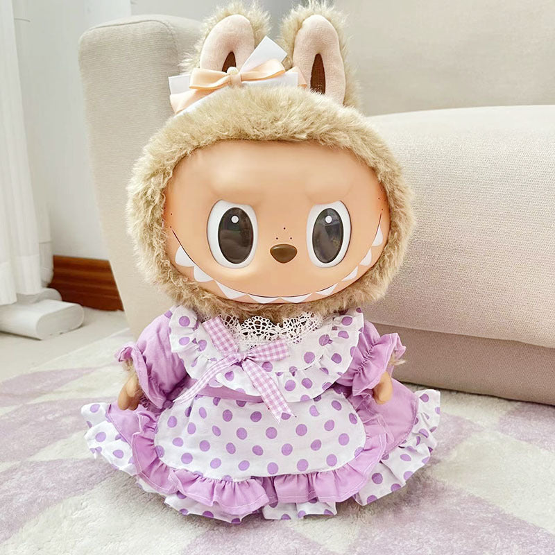 38Cm Labubu Vinyl Plush Doll Labubu Time to Chill Doll Dinosaur onesie