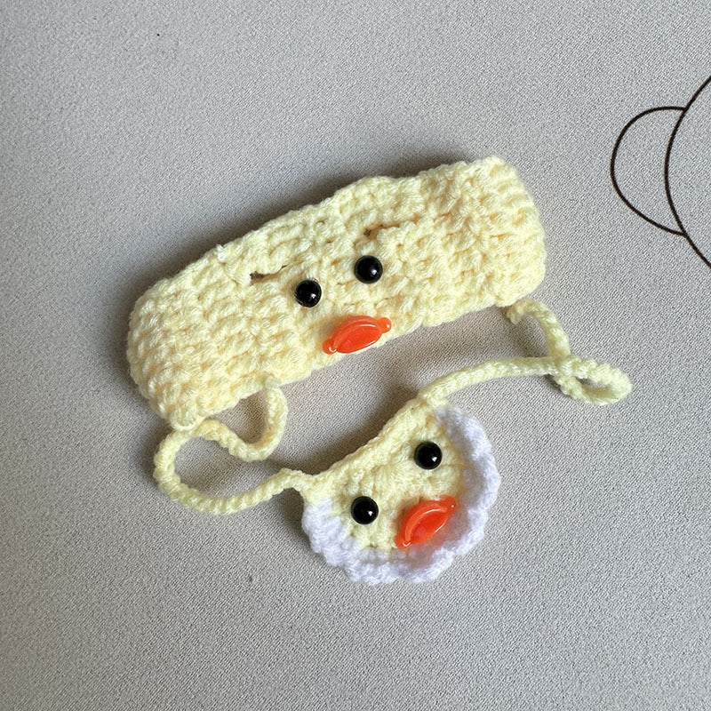 [Clothes only] First and second generation Labubu clothes pendant Labubu sitting party baby clothes hand hook little yellow duck suit
