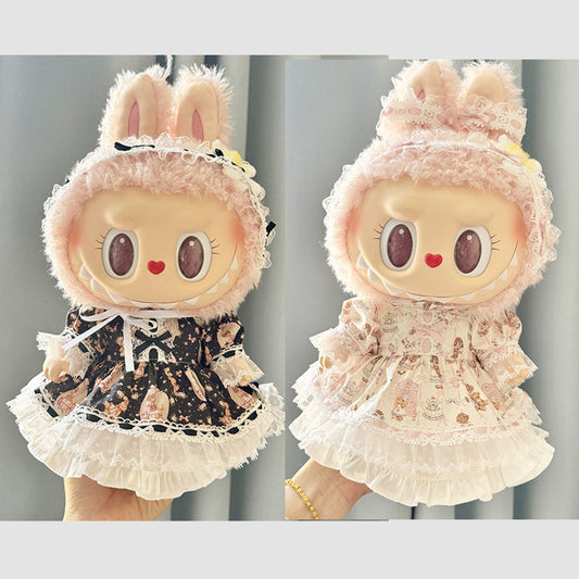38Cm Labubu plush doll dress for Labubu doll dress MOKOKO sweetheart Lolita dress