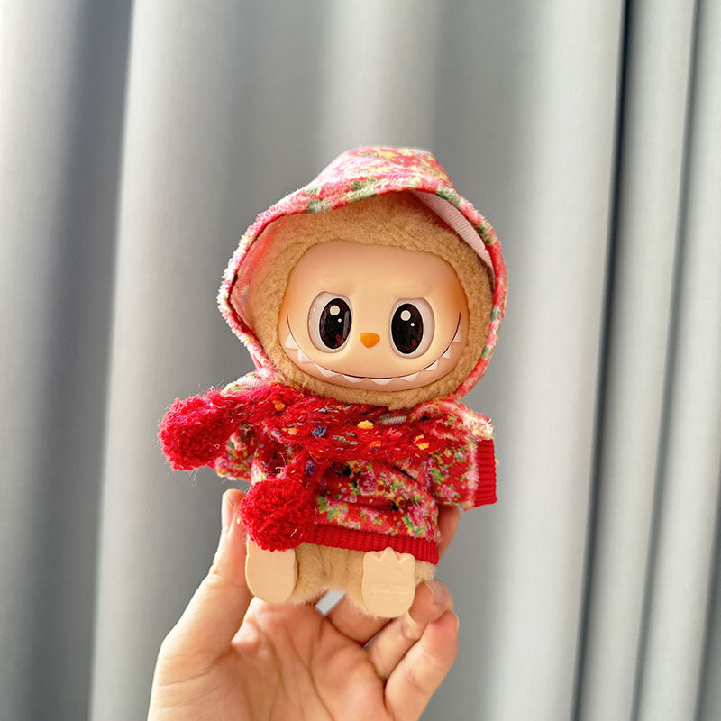 [Clothes only] First and second generation keychain Labubu clothes pendant Labubu cloth for the New Year Christmas set collection