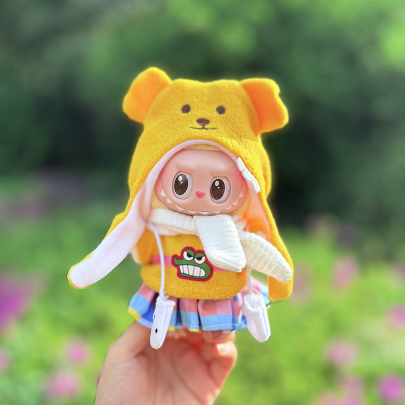 [Clothes only] First/second generation Labubu clothes pendant Labubu sitting party baby clothes skirt overalls cute