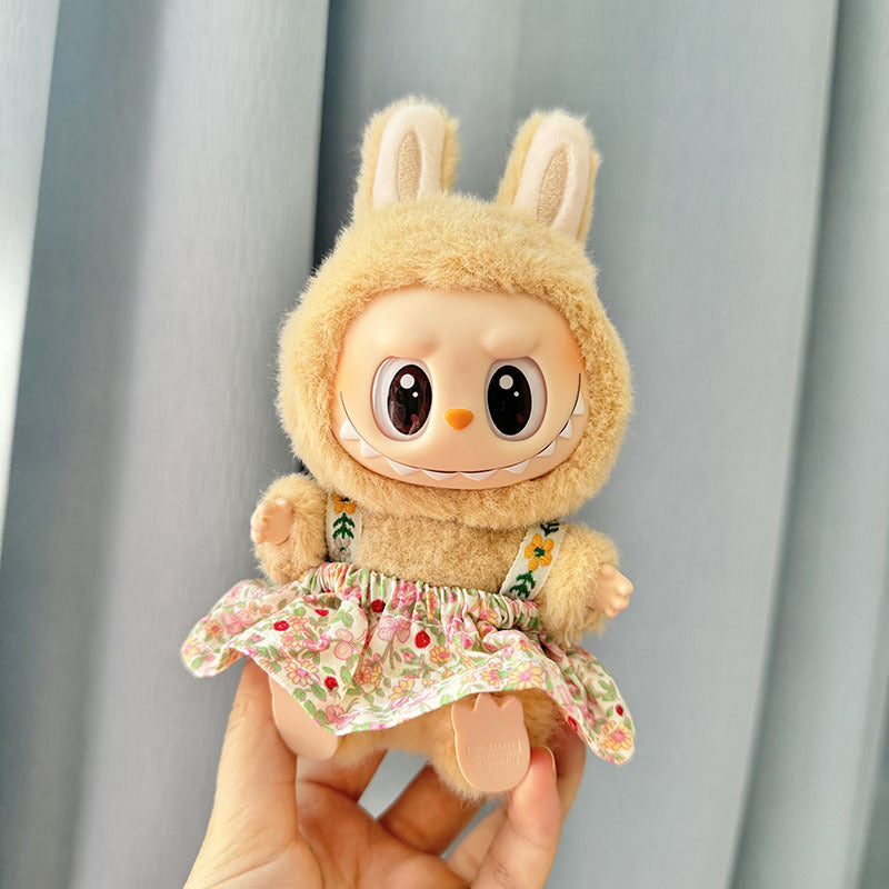 [Clothes only] First/second generation Labubu clothes pendant Labubu sitting party baby clothes skirt overalls cute