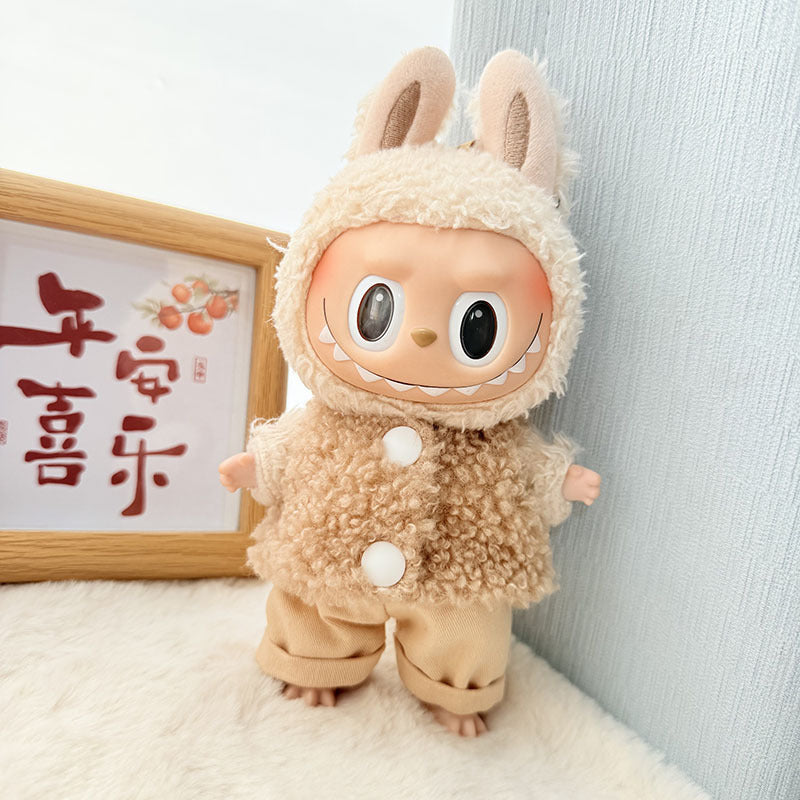 [Clothes only] First and second generation Labubu clothes pendant Labubu baby clothes, buttons, rings, vest suits, hats are cute.