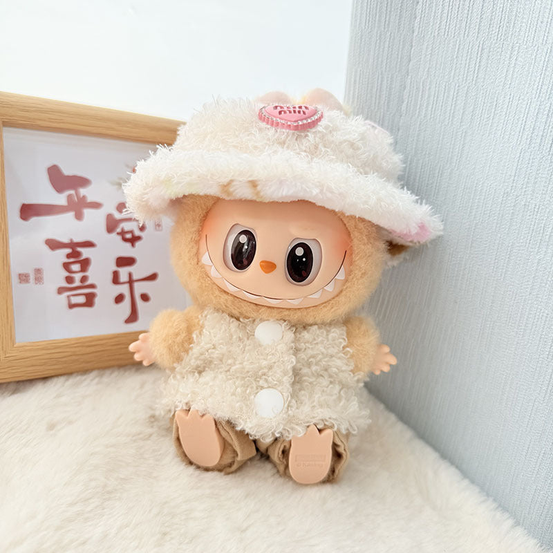 [Clothes only] First and second generation Labubu clothes pendant Labubu baby clothes, buttons, rings, vest suits, hats are cute.