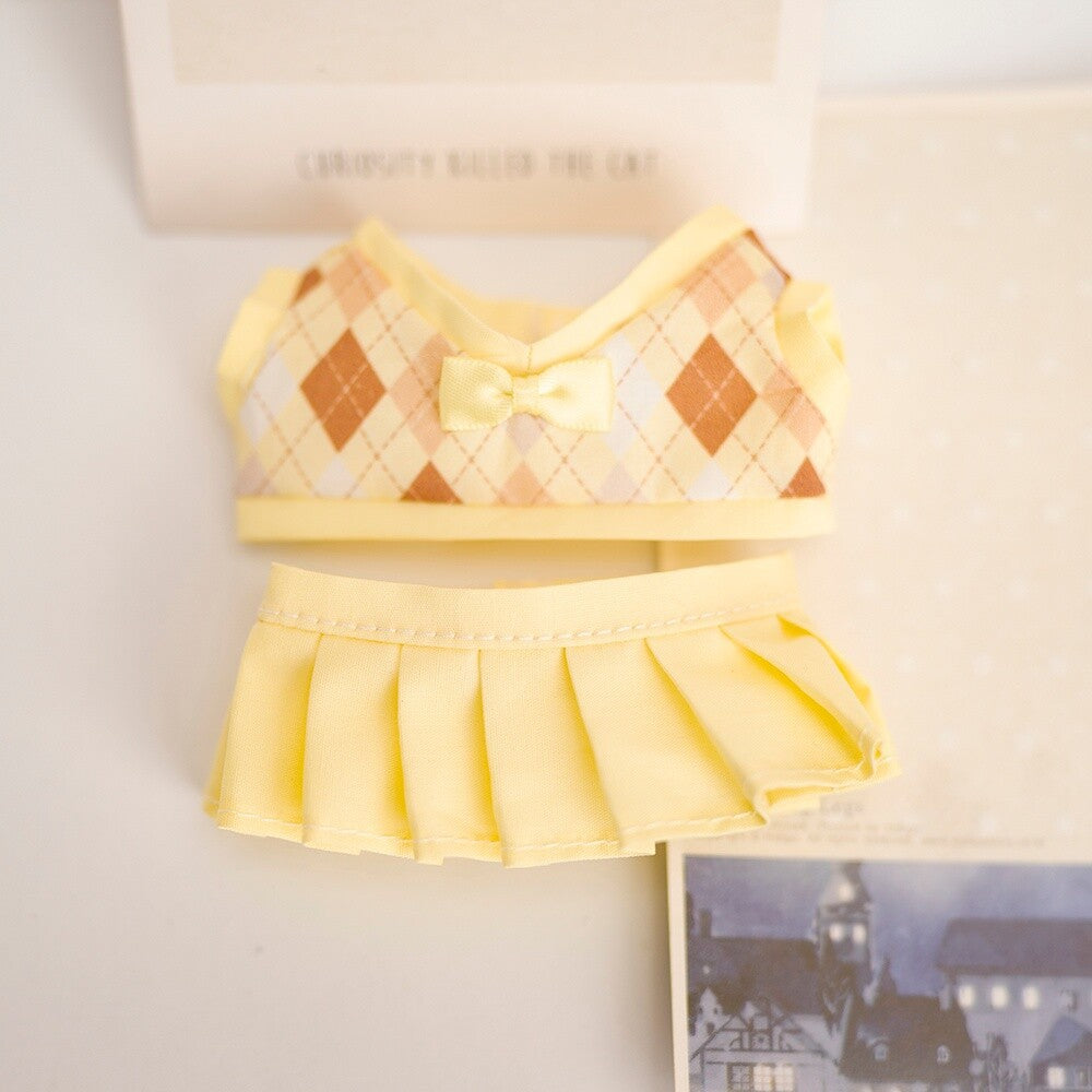 [Clothes only] First and second generation Labubu clothes pendant Labubu sitting party baby clothes British couple JK suit