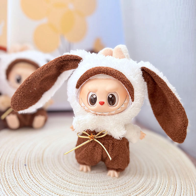 [Clothes only] One, two and three generations Labubu clothes pendant Labubu sitting baby clothes Stitch suit is cute.