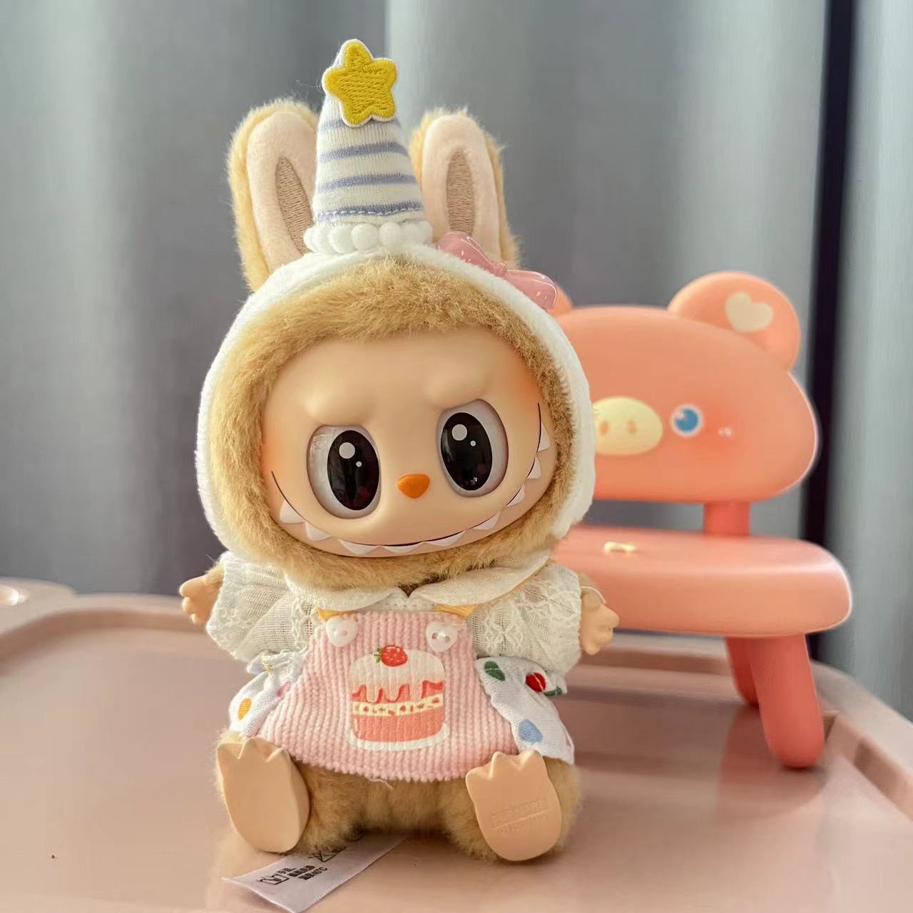[Clothes only] 1st/2nd generation blind box Labubu clothes keychain Labubu sitting party series baby clothes cute