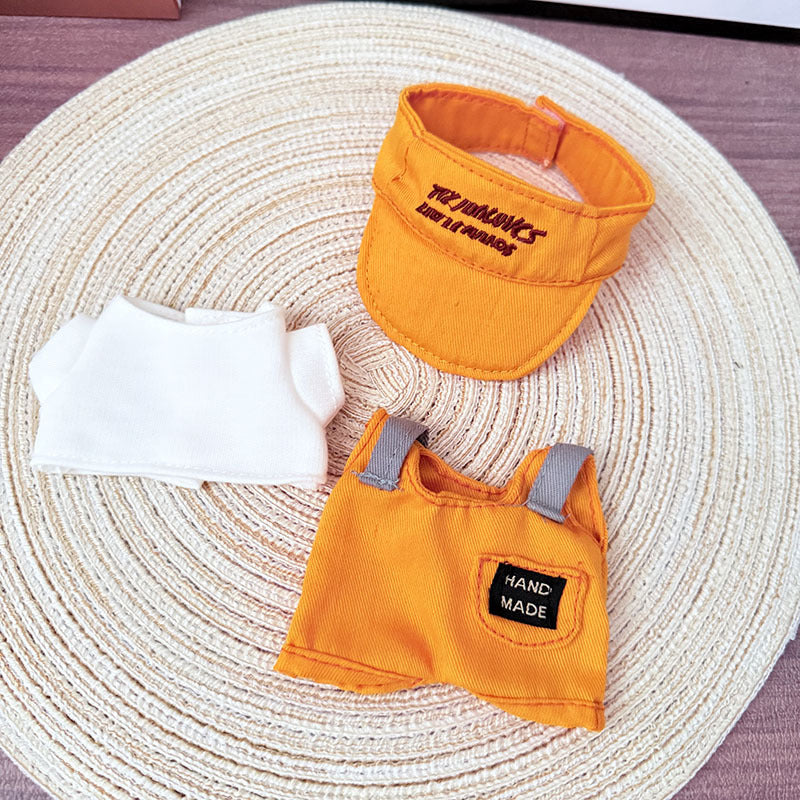 [Clothes only] One, two and three generations of Labubu clothes pendant Labubu sitting baby clothes takeaway brother three-piece set cute