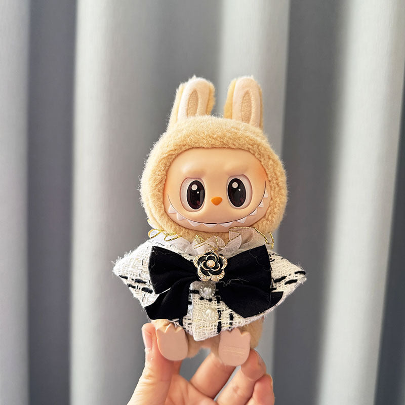 [Clothes only] First/second generation Labubu clothes pendant Labubu sitting party baby clothes fragrant luxury shawl cute