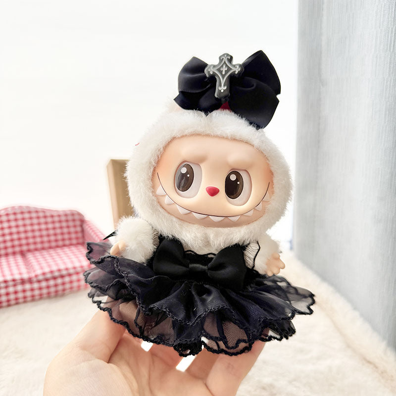 Clothes only] First and second generation Labubu clothes pendant Labubu sitting baby clothes little devil angel suit cute