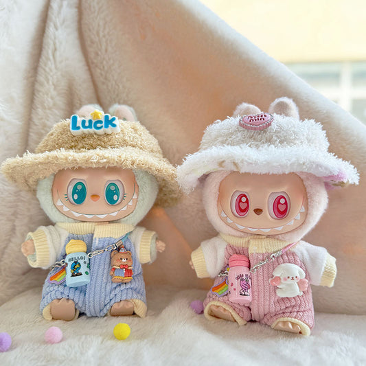 [Clothes only] First and second generation keychain Labubu clothes pendant Labubu sitting party kettle climbing clothes cute