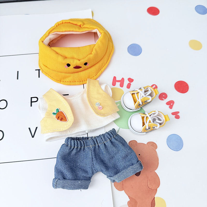 [Clothes only] First and second generation Labubu clothes pendant Labubu sitting baby clothes duck duck carrot travel cute