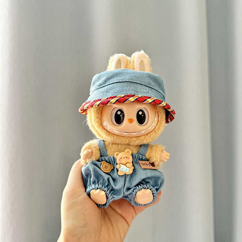 [Clothes only] First and second generation keychain Labubu clothes pendant Labubu cloth for small animal hat set cute