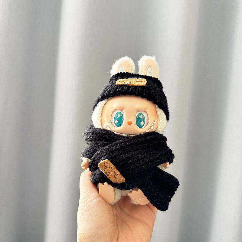 [Clothes only] First and second generation keychain Labubu clothes pendant Rab cloth button sweater jeans set cute