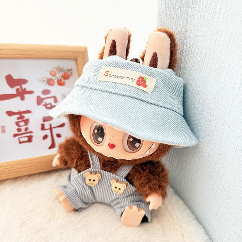 Clothes only] First and second generation Labubu clothes pendant Labubu sitting baby clothes sweetheart school flower skirt set cute