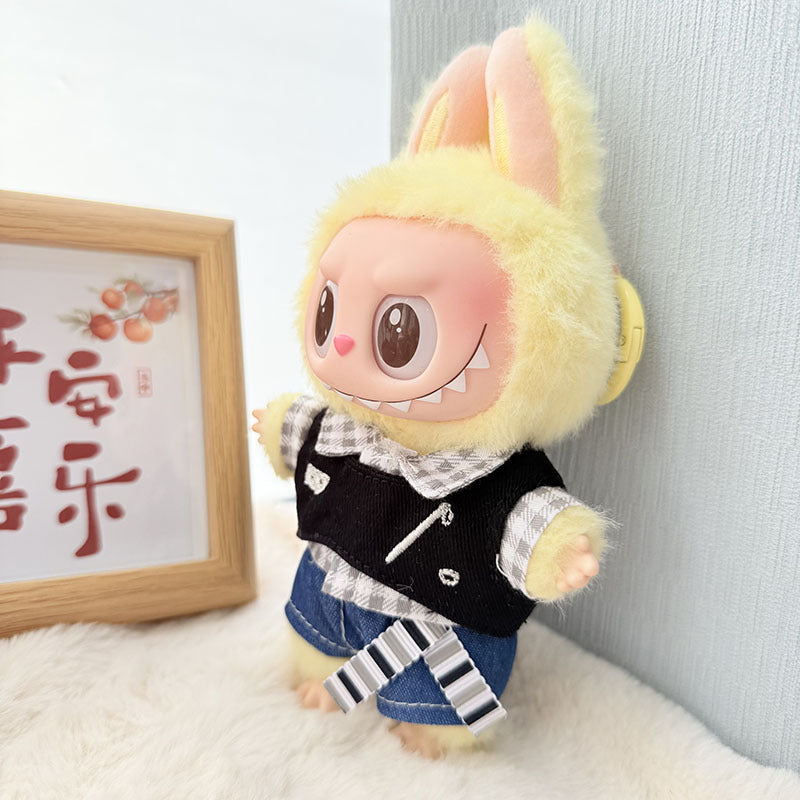 Clothes only] blind box Labubu clothes pendant Labubu baby clothes chess adventure queen salt cool boy cute