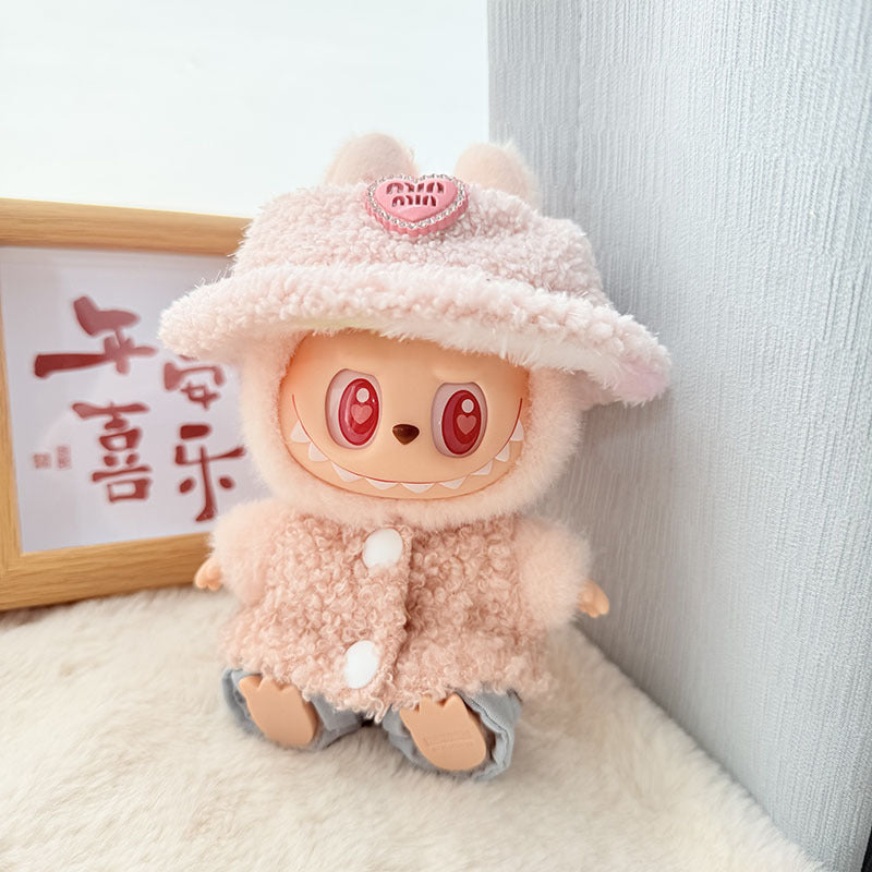[Clothes only] First and second generation Labubu clothes pendant Labubu baby clothes, buttons, rings, vest suits, hats are cute.