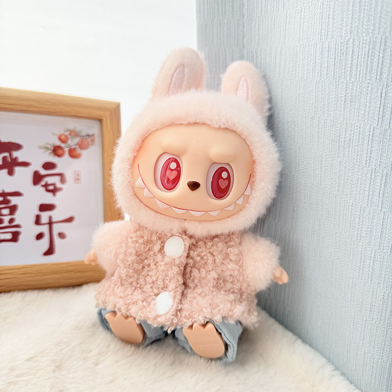 [Clothes only] First and second generation Labubu clothes pendant Labubu baby clothes, buttons, rings, vest suits, hats are cute.