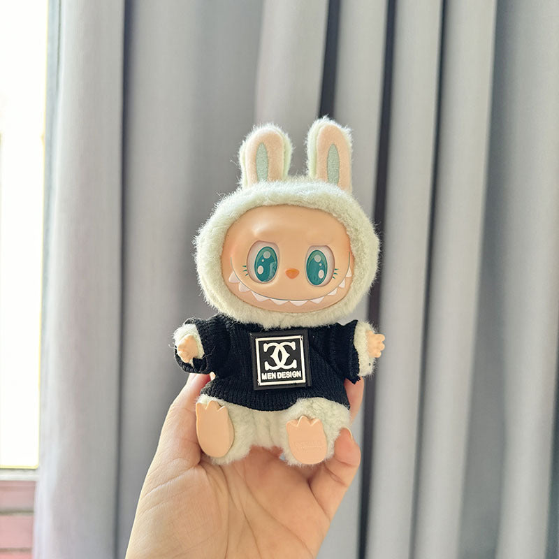 [Clothes only] First and second generation keychain Labubu clothes pendant Labubu Buwa Yixiang Nana T-shirt hat