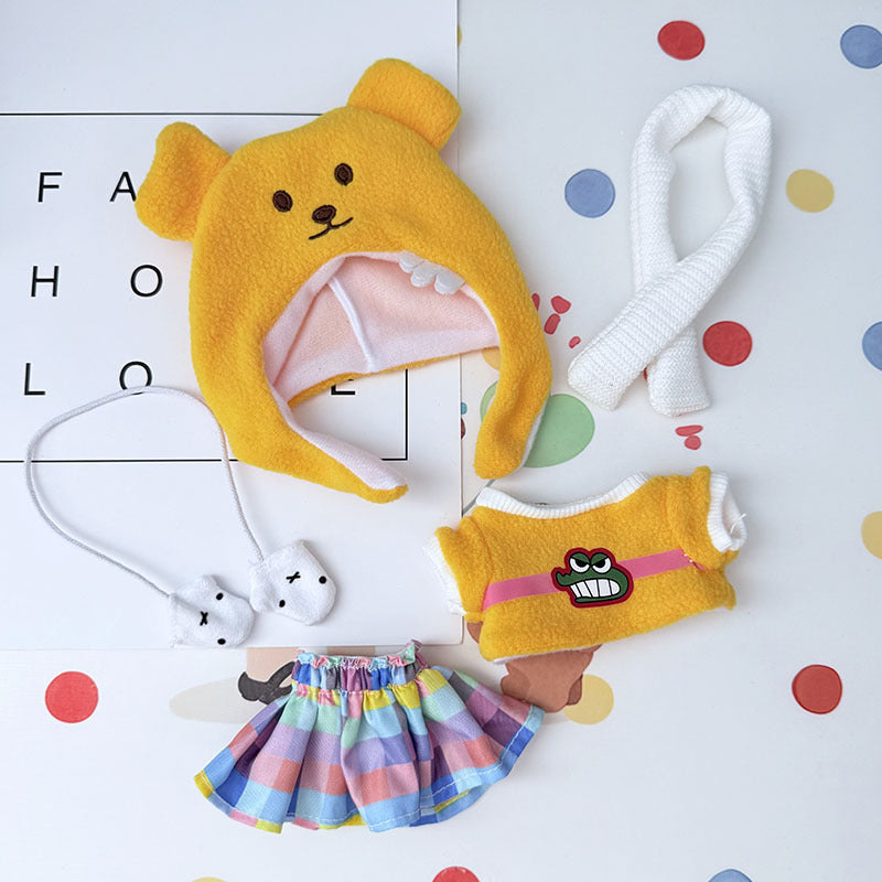 [Clothes only] One, two and three generations Labubu clothes pendant Labubu sitting baby clothes angry crocodile suit cute