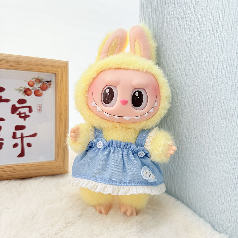 Clothes only] blind box Labubu clothes pendant Labubu baby clothes chess adventure queen baby clothes skirt cute
