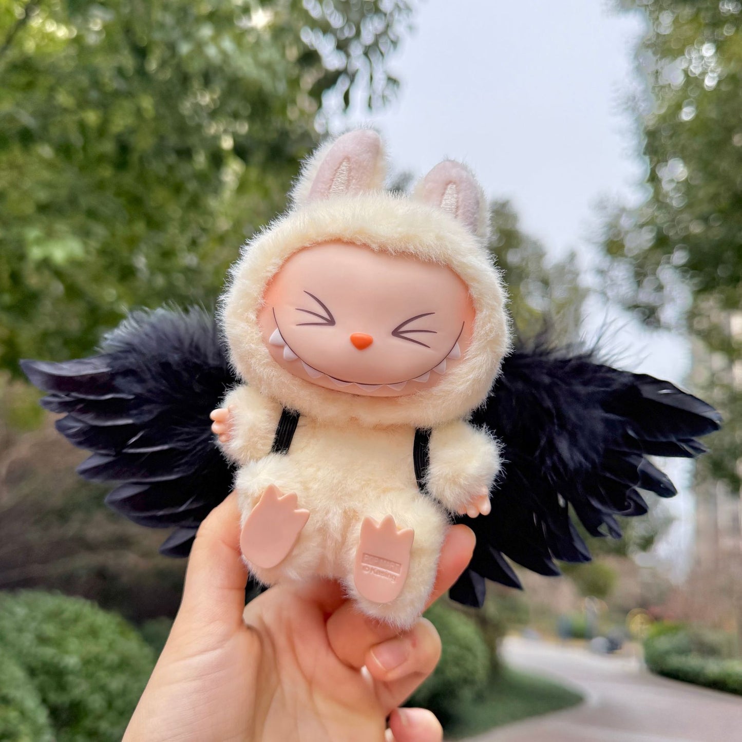 [Clothes only] One, two and three generations Labubu clothes pendant Labubu sitting party baby clothes angel feathers wings cute