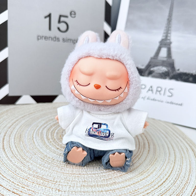 [Clothes only] First and second generation Labubu clothes pendant Labubu sitting party baby clothes trendy modern casual wear