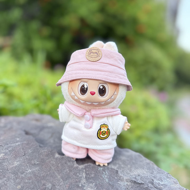 [Clothes only] The first, second and third generation keychain Labubu clothes pendant Labubu baby clothes noble small school uniform set