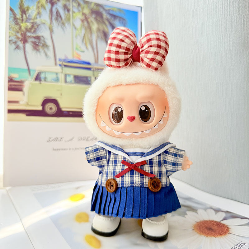 [Clothes only] First and second generation keychain Labubu clothes pendant Labubu baby clothes sweetheart sailor clothes cute