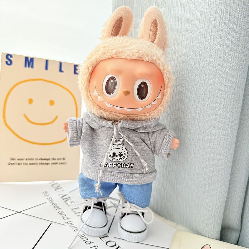 [Clothes only] First/second generation Labubu clothes pendant Labubu sitting party baby clothes pendant strawberry bear cute