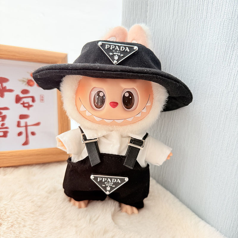[Clothes only] First/second generation Labubu clothes pendant Labubu sitting party baby clothes pendant strawberry bear cute