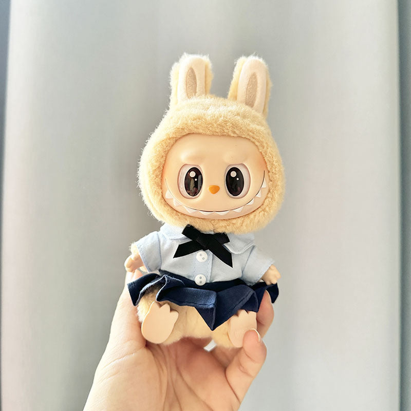 [Clothes only] First and second generation keychain Labubu clothes pendant Labubu clothes pendant Thai student skirt cute