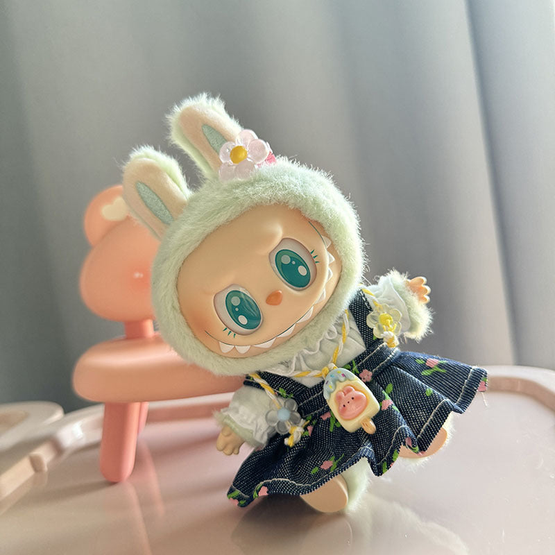 [Clothes only] First/second generation Labubu clothes pendant Labubu sitting party baby clothes spray suit