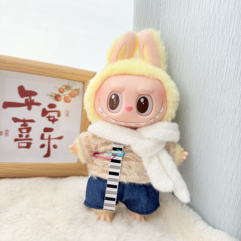 Clothes only] blind box Labubu clothes pendant Labubu baby clothes chess adventure queen casual skirt cute