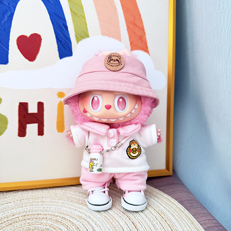 [Clothes only] The first, second and third generation keychain Labubu clothes pendant Labubu baby clothes noble small school uniform set