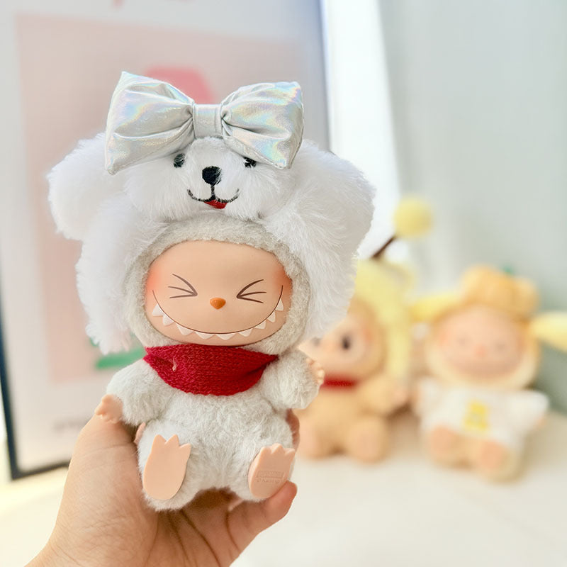 [Clothes only] First and second generation keychain Labubu clothes pendant Labubu baby clothes pastoral flower skirt cute