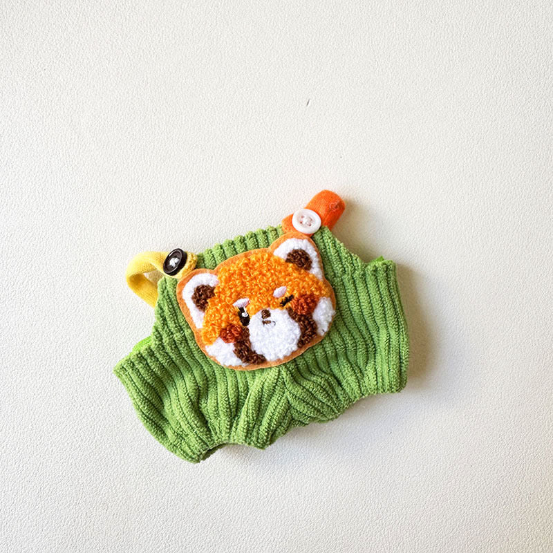 [Clothes only] First and second generation keychain Labubu clothes pendant Labubu pit strip fruit animal overalls cute