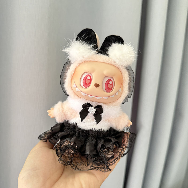 [Clothes only] 1st/2nd generation Labubu clothes pendant Labubu sitting party baby clothes little sheep skirt set